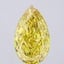 17.06 Ct. Fancy Vivid  Yellow Pear Lab Grown Diamond
