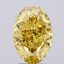 4.19 Ct. Fancy Vivid Yellow Oval Lab Grown Diamond