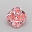 1.01 Ct. Fancy Vivid Pink Cushion Lab Grown Diamond