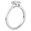 Platinum Luna 2mm Bezel Ring, smallside view