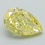 2.04 Ct. Fancy Vivid Yellow Pear Lab Grown Diamond
