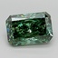 1.99 Ct. Fancy Vivid  Green Radiant Lab Grown Diamond