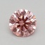0.34 Ct. Fancy Vivid Pink Round Lab Grown Diamond