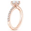 14K Rose Gold Olympia Half Coverage Diamond Ring, smallside view
