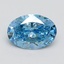 2.10 Ct. Fancy Vivid Blue Oval Lab Grown Diamond