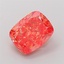 4.43 Ct. Fancy Vivid Pink Cushion Lab Grown Diamond