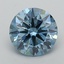 1.41 Ct. Fancy Vivid Blue Round Lab Grown Diamond