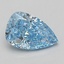 1.09 Ct. Fancy Vivid Blue Pear Lab Grown Diamond