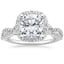 18K White Gold Luxe Willow Halo Diamond Ring (2/5 ct. tw.), smalltop view