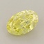 1.04 Ct. Fancy Vivid  Yellow Oval Lab Grown Diamond