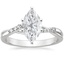 Platinum Chamise Diamond Ring (1/15 ct. tw.), smalltop view