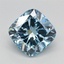 1.56 Ct. Fancy Vivid Blue Cushion Lab Grown Diamond