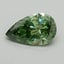 0.61 Ct. Fancy Vivid Pacific Green Pear Lab Grown Diamond
