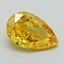 3.06 Ct. Fancy Vivid Yellow Pear Lab Grown Diamond