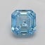 1.03 Ct. Fancy Vivid Blue Asscher Lab Grown Diamond