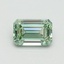 1.01 Ct. Fancy Intense Pacific Green Emerald Lab Grown Diamond