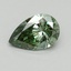 0.71 Ct. Fancy Vivid Green Pear Lab Grown Diamond