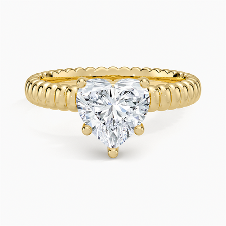 Petra Textured Solitaire Ring