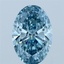 2.33 Ct. Fancy Vivid Blue Oval Lab Grown Diamond