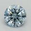 3.04 Ct. Fancy Intense Blue Round Lab Grown Diamond
