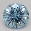 2.56 Ct. Fancy Vivid Blue Round Lab Grown Diamond