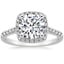 Platinum Odessa Halo Diamond Ring (1/5 ct. tw.), smalltop view