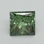 0.84 Ct. Fancy Vivid Pacific Green Princess Lab Grown Diamond
