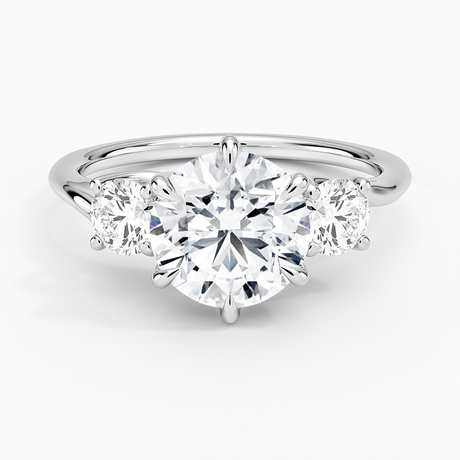 Platinum Luxe Delilah Three Stone Diamond Ring
