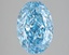 3.09 Ct. Fancy Vivid Blue Oval Lab Grown Diamond