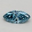 0.72 Ct. Fancy Vivid Blue Marquise Lab Grown Diamond
