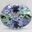 10.1x8.1mm Unheated Parti-Color Oval Tanzanite