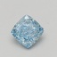 1.04 Ct. Fancy Vivid Blue Cushion Lab Grown Diamond