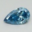 1.02 Ct. Fancy Vivid Blue Pear Lab Grown Diamond