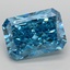 5.28 Ct. Fancy Vivid Blue Radiant Lab Grown Diamond