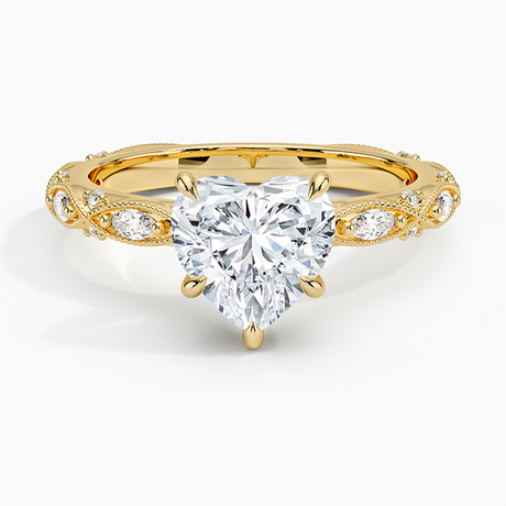 Milgrain Engagement Ring