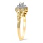The Edgewood Ring, smalltop view on a hand