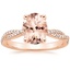 14K Rose Gold Petite Luxe Twisted Vine Diamond Ring (1/4 ct. tw.), smalltop view