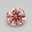 0.50 Ct. Fancy Vivid Pink Round Lab Grown Diamond