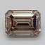 1.26 Ct. Light Brownish Brown Emerald Lab Grown Diamond