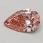 0.59 Ct. Fancy Vivid Pink Pear Lab Grown Diamond