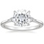 18K White Gold Aria Three Stone Diamond Ring (1/10 ct. tw.), smalltop view