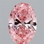 1.98 Ct. Fancy Vivid  Pink Oval Lab Grown Diamond