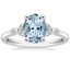 18K White Gold Verbena Diamond Ring, smalltop view