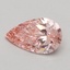 0.51 Ct. Fancy Intense Pink Pear Lab Grown Diamond