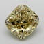 2.56 Ct. Fancy Vivid  Yellow Cushion Lab Grown Diamond