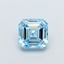 1.03 Ct. Fancy Vivid  Blue Asscher Lab Grown Diamond