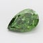 3.02 Ct. Fancy Vivid Green Pear Lab Grown Diamond