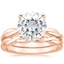 14KR Moissanite Twisted Vine Bridal Set, smalltop view