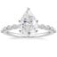 18K White Gold Marseille Half Coverage Diamond Ring (1/4 ct. tw.), smalltop view