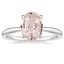 18K White Gold Freesia 2mm Solitaire Ring, smalltop view